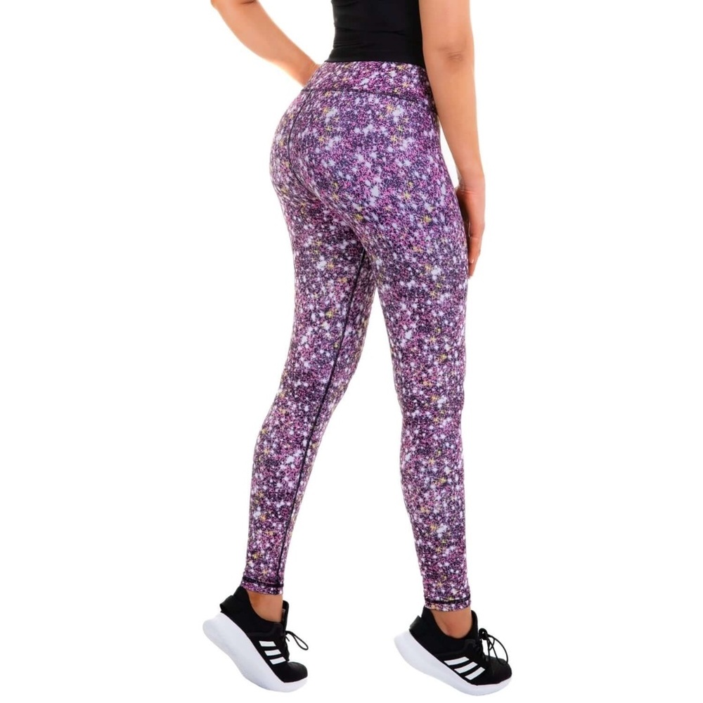 Vibrant Purple Speckled Leggings